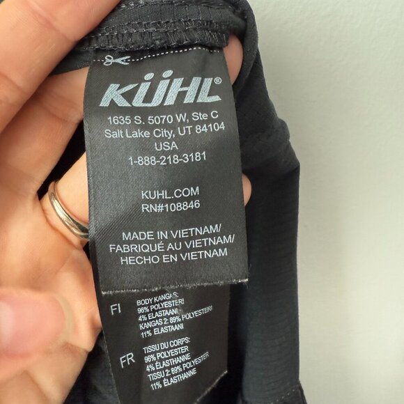 Kuhl Strattus Pants Wrinkle Free Air Fabric Ruched Leg Black Size 2 - Picture 8 of 12